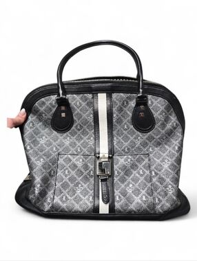 L.A.M.B. Gwen Stefani Kingston Montego bowler bag in silver, gray